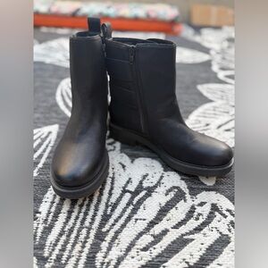 Luck Brand Women's Candre Double Buckle Moto Motorcycle Lug Sole Booties Size 8